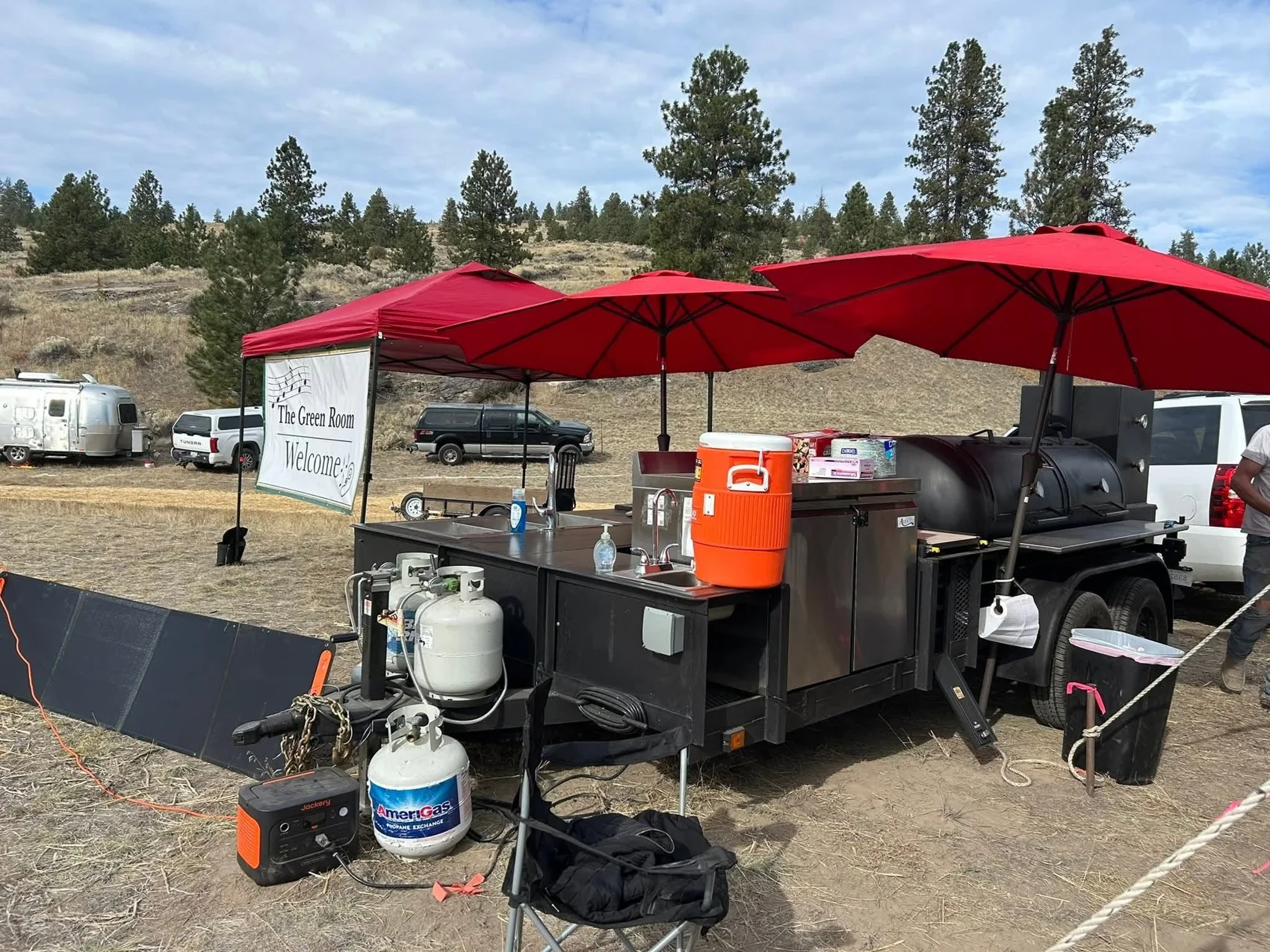 Setup at Okanogan Family Barter Faire